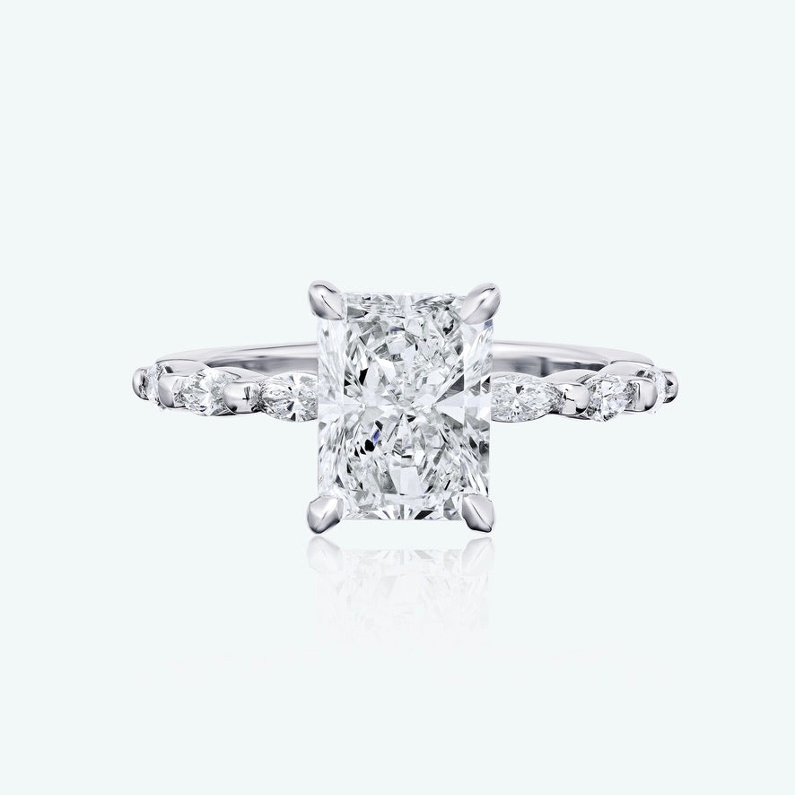 ENGAGEMENT RING with SIDE STONES